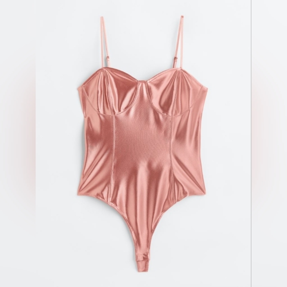 H&M Shimmering Thong Bodysuit